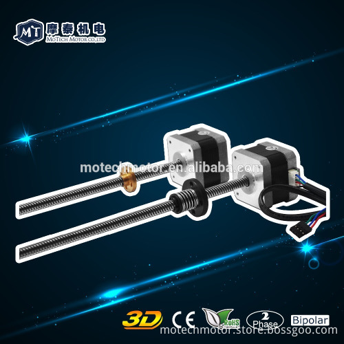 High resolution 0.005mm per Step Threaded Rod NEMA 17 Stepper Motor